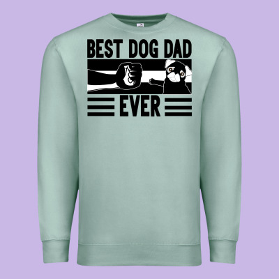 Best Dog Dad Ever Premium Sweatshirt Designed By Bettercallsaul