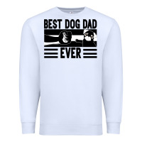 White Best dog dad ever Premium Sweatshirt - Bettercallsaul