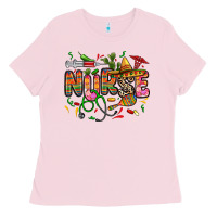 Bubblegum Pink cinco de mayo nurse Ladies Tee - Zillion Design Studio