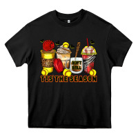 Black tis' the season softball coffee cups Heavy Core Tee - Zillion Design Studio