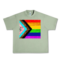 Oil Green pride flag Urban Heavy Tee - AdoDesignShop