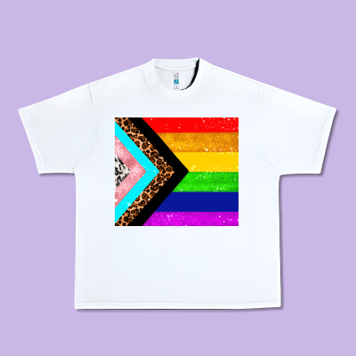 Pride Flag Urban Heavy Tee Designed By Adodesignshop