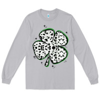 Moon Dust four leaf clover dalmatian print grunge Long Sleeve Tee - MaliasSmallBusiness
