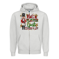 Dove Grey not player i just crush a lot nutcracker Zipper Hoodie - MaliasSmallBusiness