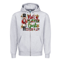 Heather Grey not player i just crush a lot nutcracker Zipper Hoodie - MaliasSmallBusiness