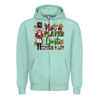 Seafoam not player i just crush a lot nutcracker Zipper Hoodie - MaliasSmallBusiness