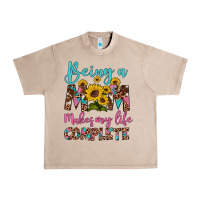French Oak being a mom makes my life complete Urban Heavy Tee - Artiststas