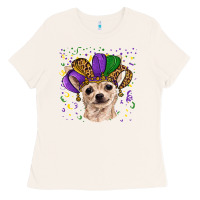 Bone mardi gras hat chihuahua Ladies Tee - RanaPortraitStore