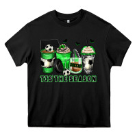 Black tis' the season soccer coffee cups Heavy Core Tee - Zillion Design Studio