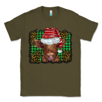 Army Green christmas leopard buffalo plaid baby highland cow Classic Tee - BarkalooDesign