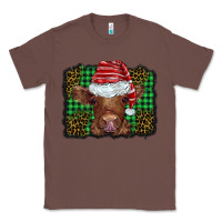 Chestnut christmas leopard buffalo plaid baby highland cow Classic Tee - BarkalooDesign