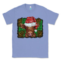 Colony Blue christmas leopard buffalo plaid baby highland cow Classic Tee - BarkalooDesign