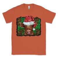 Copper christmas leopard buffalo plaid baby highland cow Classic Tee - BarkalooDesign