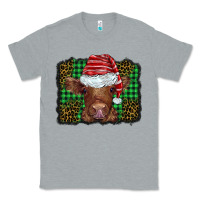 Heather Grey christmas leopard buffalo plaid baby highland cow Classic Tee - BarkalooDesign