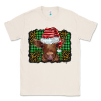 Natural christmas leopard buffalo plaid baby highland cow Classic Tee - BarkalooDesign