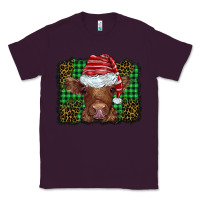 Plum christmas leopard buffalo plaid baby highland cow Classic Tee - BarkalooDesign