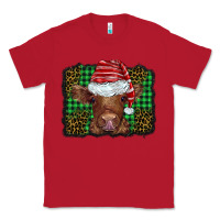 Red christmas leopard buffalo plaid baby highland cow Classic Tee - BarkalooDesign