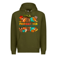 Army Green pharmacy tech pumpkin Premium Hoodie - NancyCooperArtShop