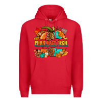 Red pharmacy tech pumpkin Premium Hoodie - NancyCooperArtShop