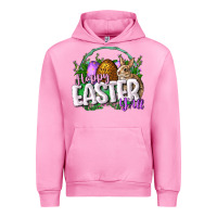 Fuchsia Pink happy easHappy Easter y'all Easter Day Urban Hoodie - CowGirlArtShop