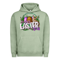 Pigment Oil Green happy easHappy Easter y'all Easter Day Urban Hoodie - CowGirlArtShop