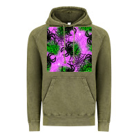 Vintage Olive halloween spider green leopard seamless pattern Vintage Hoodie - BundleAndBundleShop