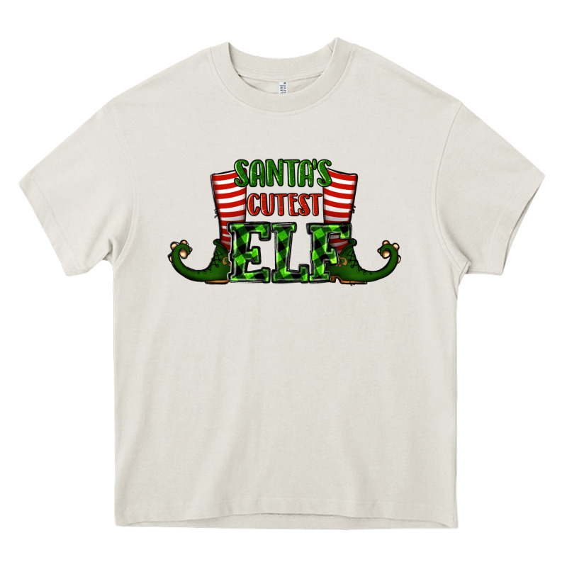Santa's Cutest Elf Christmas Heavy Core Tee by RanaPortraitStore | Teevron