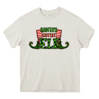 Cream santa's cutest elf christmas Heavy Core Tee - RanaPortraitStore