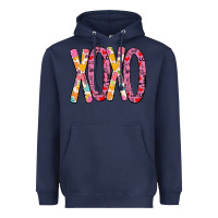 Navy Valentine Xoxo Heavyweight Hoodie - Bettercallsaul