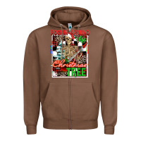Chestnut Rockin' around the Christmas tree skeleton Zipper Hoodie - NancyCooperArtShop
