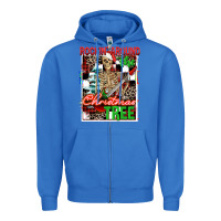 True Royal Rockin' around the Christmas tree skeleton Zipper Hoodie - NancyCooperArtShop