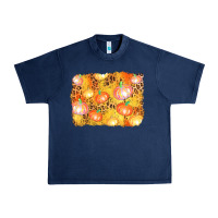 Navy fall pumpkin background Urban Heavy Tee - AdoDesignShop