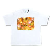 White fall pumpkin background Urban Heavy Tee - AdoDesignShop