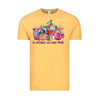 Vintage Mustard western cancer  in october we wear pink coffee cups with ribbons Vintage Tee - AdoDesignShop