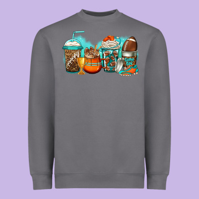 American Football Coffee Heavyweight Sweatshirt Designed By Jasminsmagicworld