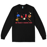 Black i'm a hot mess,always stressed,and proudly a baseb Long Sleeve Tee - MaliasSmallBusiness