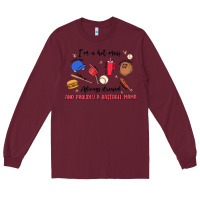 Burgundy i'm a hot mess,always stressed,and proudly a baseb Long Sleeve Tee - MaliasSmallBusiness