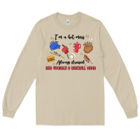 Mushroom i'm a hot mess,always stressed,and proudly a baseb Long Sleeve Tee - MaliasSmallBusiness