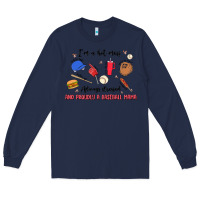 Navy i'm a hot mess,always stressed,and proudly a baseb Long Sleeve Tee - MaliasSmallBusiness