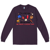 Plum i'm a hot mess,always stressed,and proudly a baseb Long Sleeve Tee - MaliasSmallBusiness