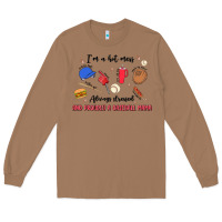 Toasted Coconut i'm a hot mess,always stressed,and proudly a baseb Long Sleeve Tee - MaliasSmallBusiness