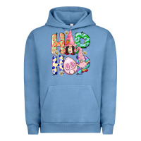Pigment Pebble Blue Hop hop Easter gnomies Easter Day Urban Hoodie - CowGirlArtShop