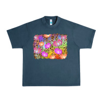 Midnight Navy colourful pumpkin background Urban Heavy Tee - AdoDesignShop