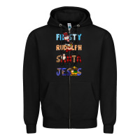 Black Dance Like Frosty Shine Like Rudolph Give Like Zipper Hoodie - MaliasSmallBusiness