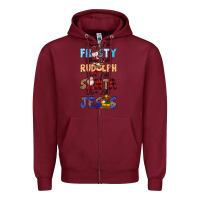 Burgundy Dance Like Frosty Shine Like Rudolph Give Like Zipper Hoodie - MaliasSmallBusiness