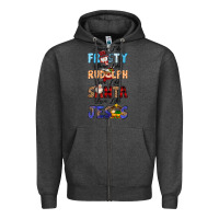 Charcoal Heather Dance Like Frosty Shine Like Rudolph Give Like Zipper Hoodie - MaliasSmallBusiness