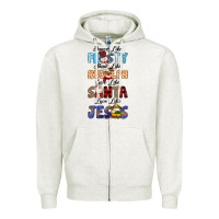 Oatmeal Heather Dance Like Frosty Shine Like Rudolph Give Like Zipper Hoodie - MaliasSmallBusiness