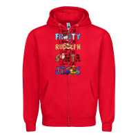 Red Dance Like Frosty Shine Like Rudolph Give Like Zipper Hoodie - MaliasSmallBusiness