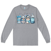 Heather Grey winter coffee Long Sleeve Tee - JahusDesignShop