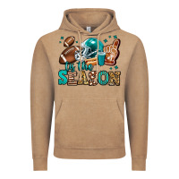 Vintage Coffee tis the season american football Vintage Hoodie - Jasminsmagicworld